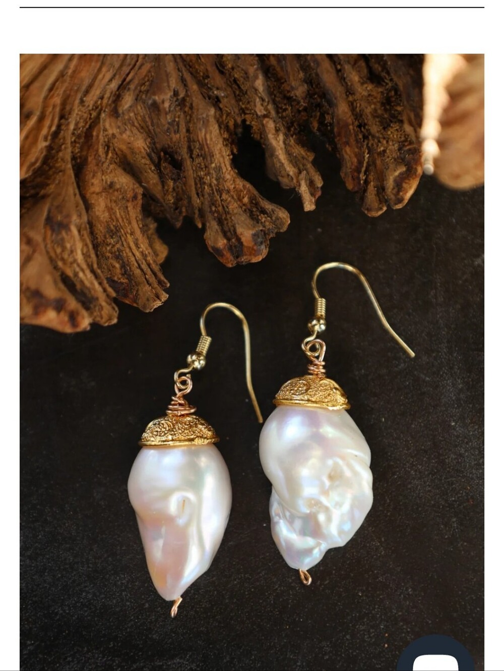 Bittersweet Designs Baroque Freshwater Pearl Drop Earrings - NWT